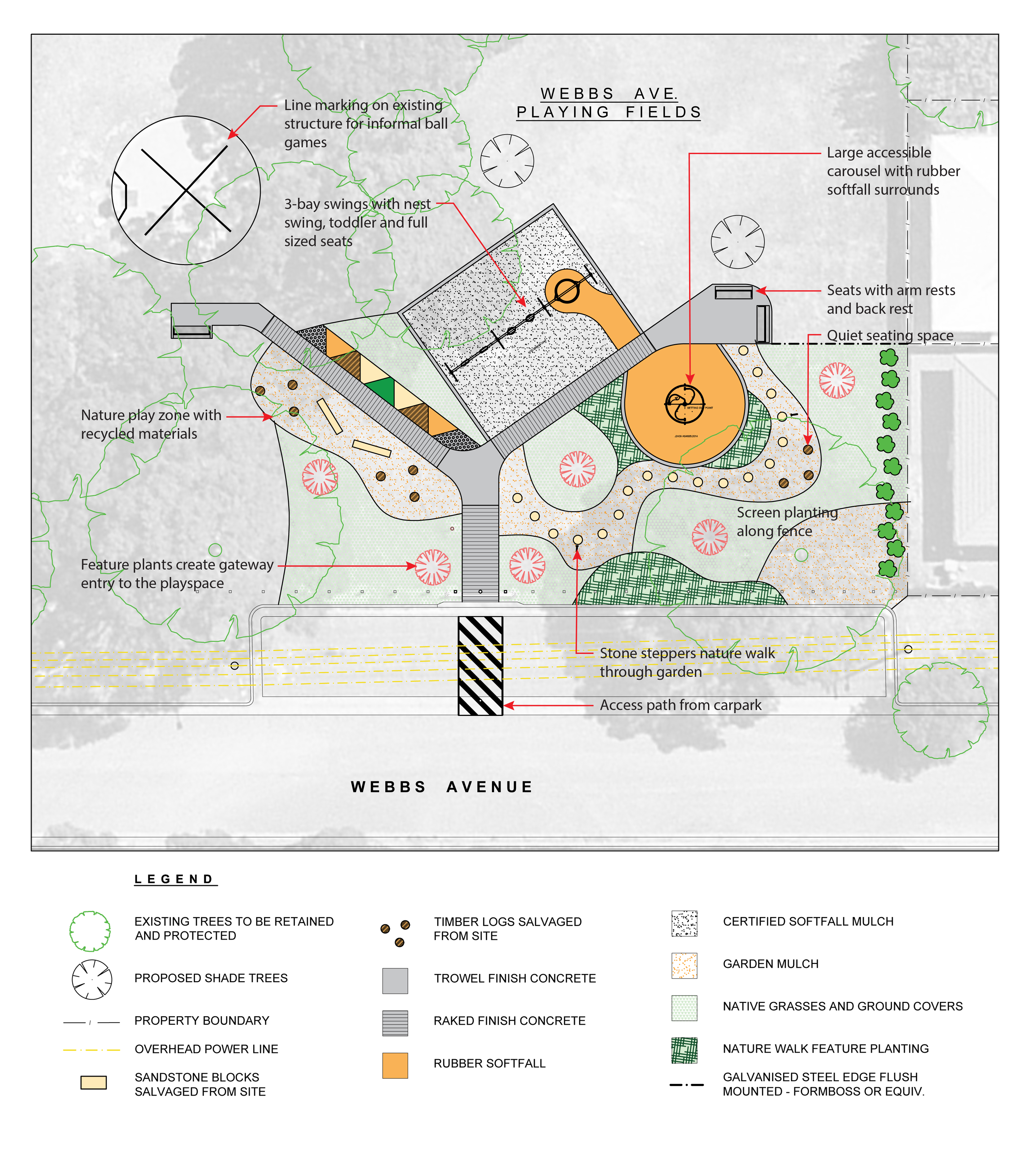 Webbs Road Playspace concept