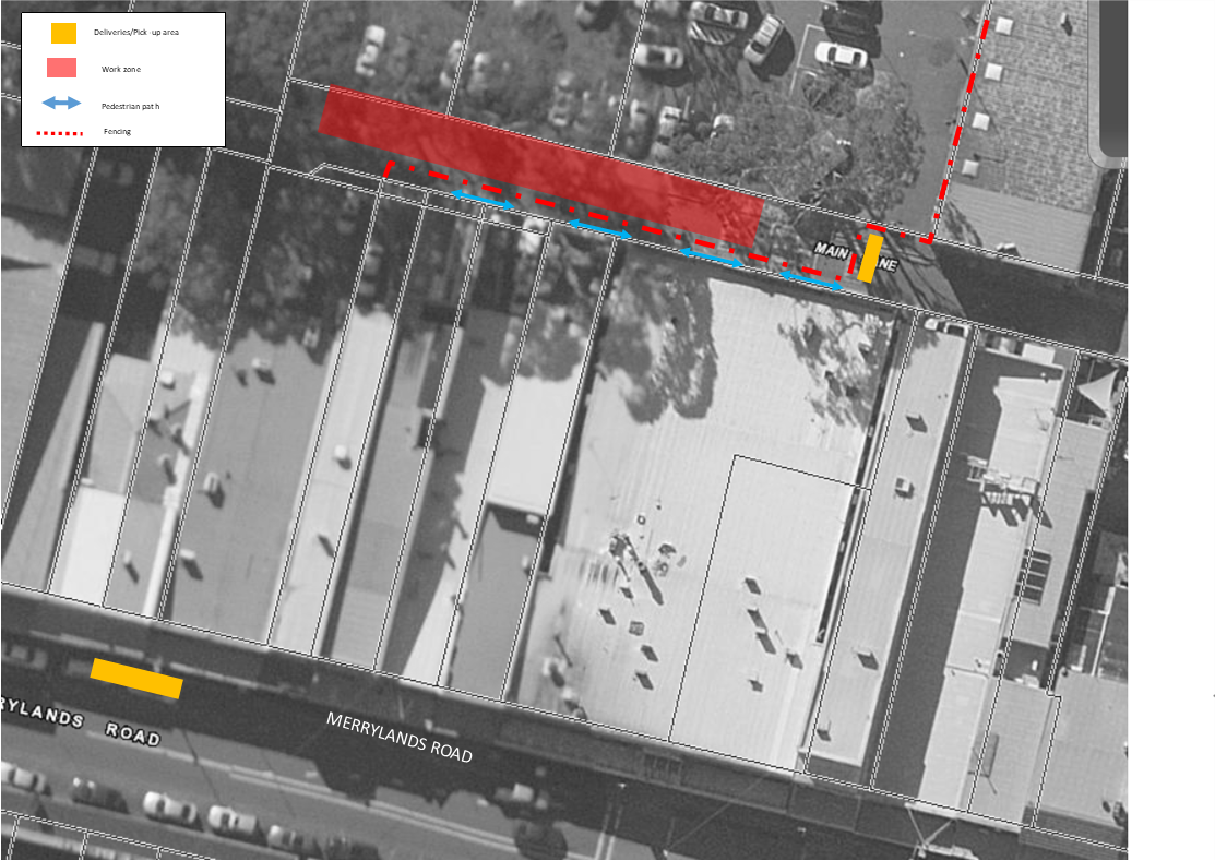 Main Lane Merrylands closure